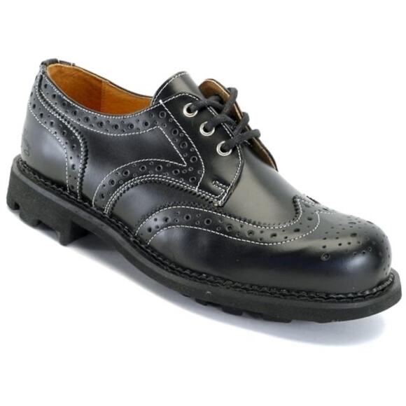 John Fluevog Michael Black Leather Wingtipped Derby Lace-Up Shoes Mens 5 main image 6